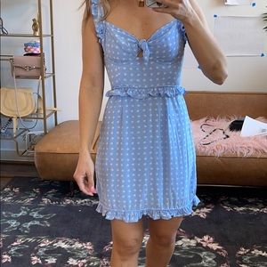 For love and lemons blue and white heart dress